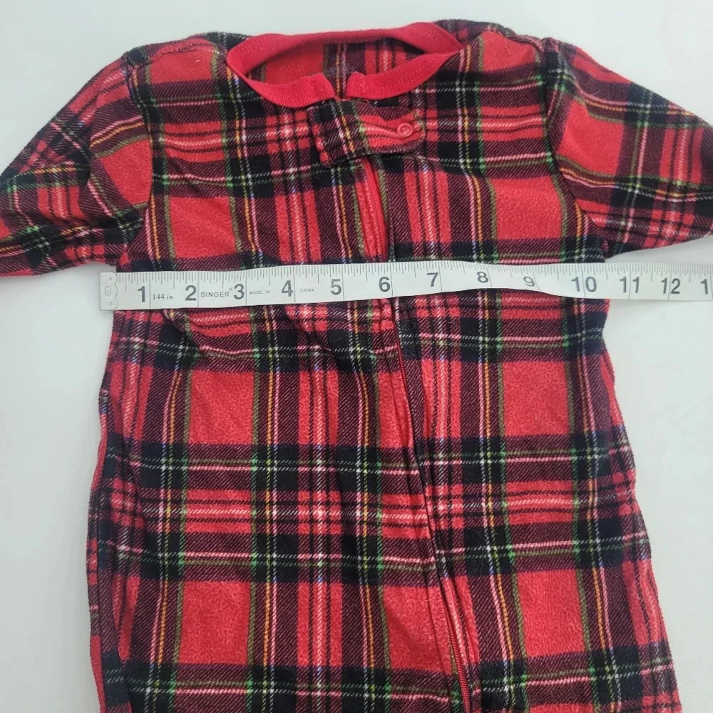 candlesticks Christmas bootie zipper pajama size 18